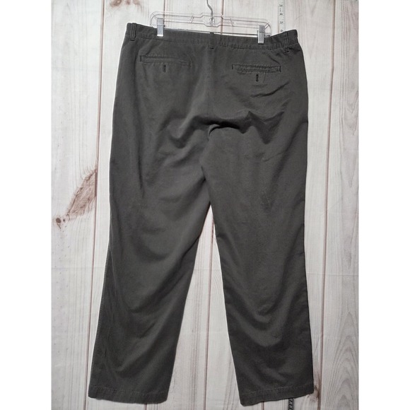 Calvin Klein Pants Mens‎ 38x30 Gray Chino Flat Front Straight Leg Cotton Casual - Picture 3 of 5